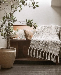 Macrame Rug - 80cmx150cm, natural